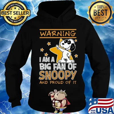 Warning i am a big fan of snoopy stars s Hoodie