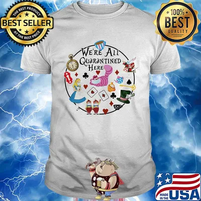 We're all quarantined here Cinderella Disney shirt