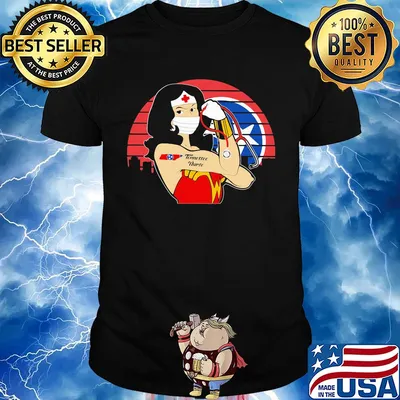 Wonder woman tattoos tennessee nurse mask covid-19 vintage shirt