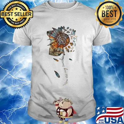 You are my sunshine sunflower Fire Dept shirt
