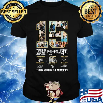 15 years of 2005 2020 kaamelott thank you for the memories signatures shirt