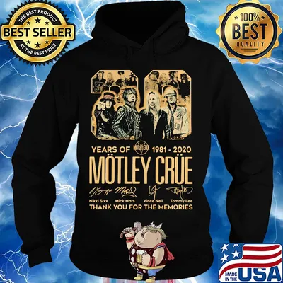 29 years of 1981 2020 motley crue thank you for the memories signatures s Hoodie