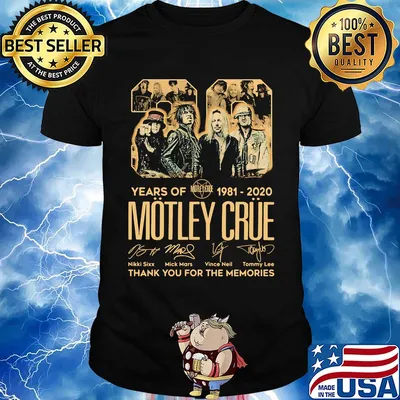 29 years of 1981 2020 motley crue thank you for the memories signatures shirt