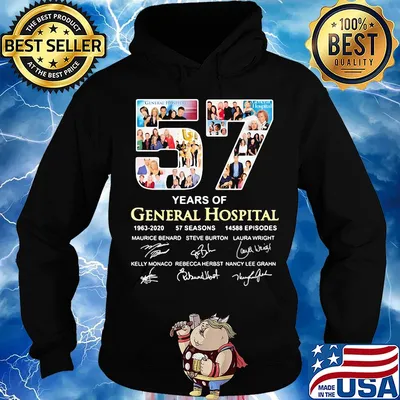 57 years of general hospital 1963 2020 57 seasons 14588 episodes signatures s Hoodie