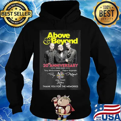 Above beyond 20th anniversary 2000 2020 thank you for the memories signatures s Hoodie