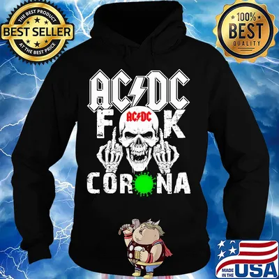 AC/DC skull fuck coronavirus s Hoodie