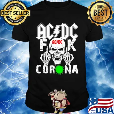 AC/DC skull fuck coronavirus shirt