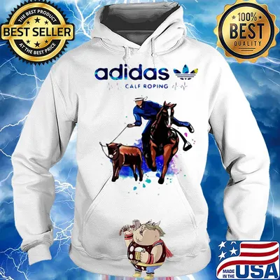 Adidas calf roping ride horse heartbeat s Hoodie