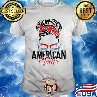 American mama American flag veteran Independence Day shirt