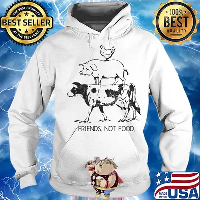 Animal chicken pig and cow friends not food s Hoodie