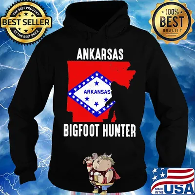 Arkansas bigfoot hunter flag s Hoodie
