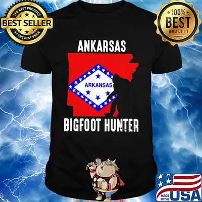 Arkansas bigfoot hunter flag shirt