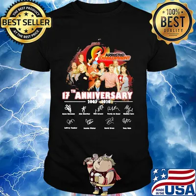 Arrested development 17th anniversary 2003 2020 signatures shirt