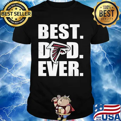 Atlanta falcons logo best dad ever happy father's day shirt
