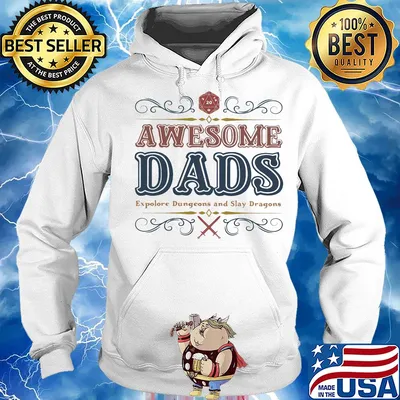 Awesome dads explore dungeons and slay dragons s Hoodie