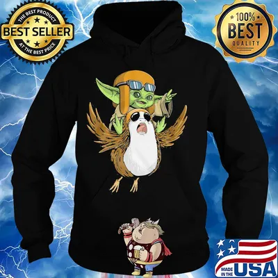 Baby Yoda and chicken s Hoodie