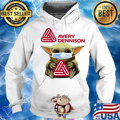 Baby Yoda face mask hug Avery Dennison s Hoodie