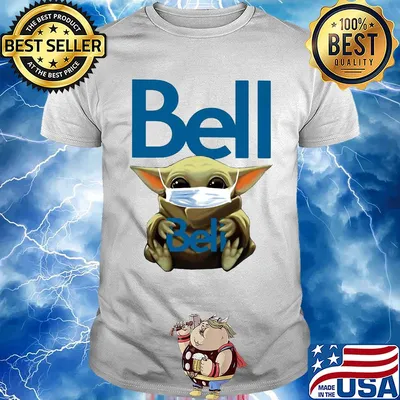Baby Yoda face mask hug Bell shirt