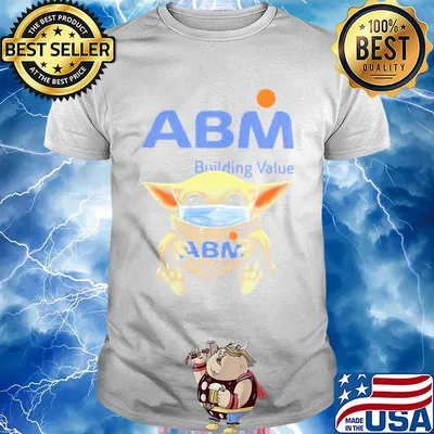 Baby Yoda hug ABM Building Value mask shirt