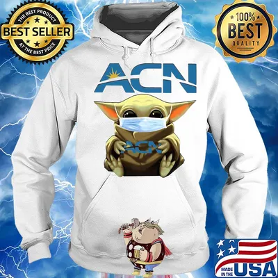 Baby Yoda hug ACN mask s Hoodie