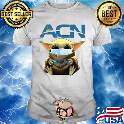 Baby Yoda hug ACN mask shirt