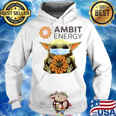 Baby Yoda hug Ambit Energy mask s Hoodie
