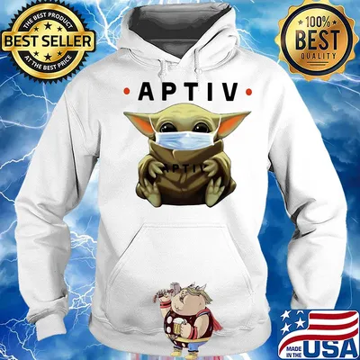 Baby Yoda hug Aptiv mask s Hoodie
