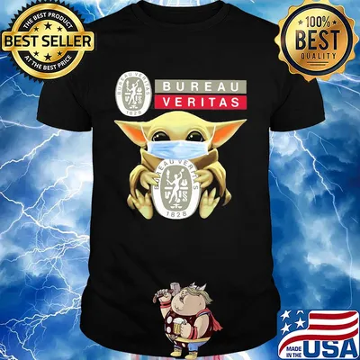 Baby Yoda hug Bureau Veritas mask shirt