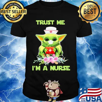 Baby yoda trust me i’m a nurse mask covid-19 flowers shirt