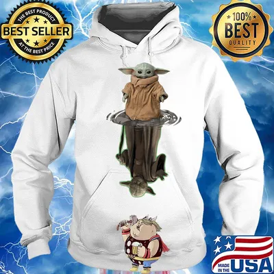 Baby Yoda water shadow s Hoodie