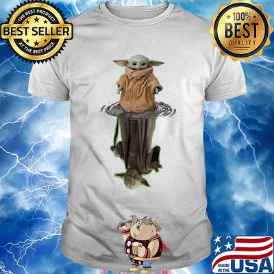 Baby Yoda water shadow shirt