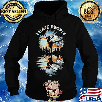 Ballet girl I hate people s Hoodie