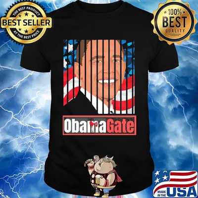 Barack Obama gate American flag veteran Independence Day shirt