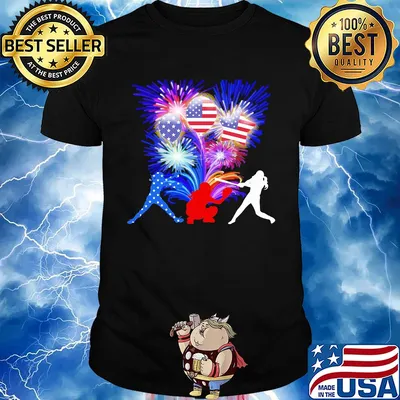 Baseball American flag veteran Independence Day shirt