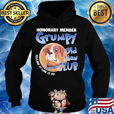 Beagle honorary member grumpy old man club telling it like it is s Hoodie