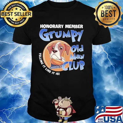 Beagle honorary member grumpy old man club telling it like it is shirt