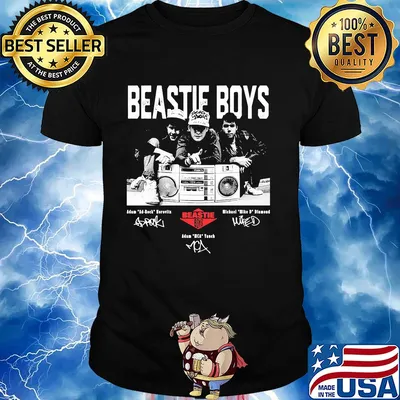 Beastie boys adam ad-rock borovets michael mike d diamond adam mca vanch signatures shirt