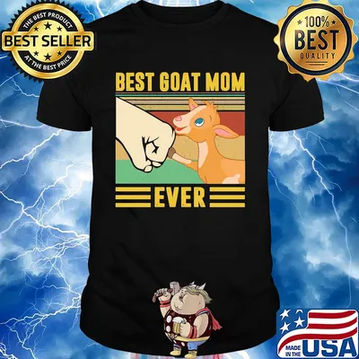 Best baby goat mom ever vintage shirt