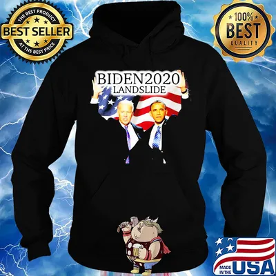 Biden 2020 Obama landslide American flag veteran Independence Day s Hoodie