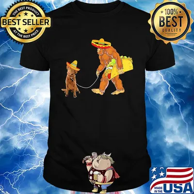 Bigfoot taco chesapeake bay retriever dog shirt