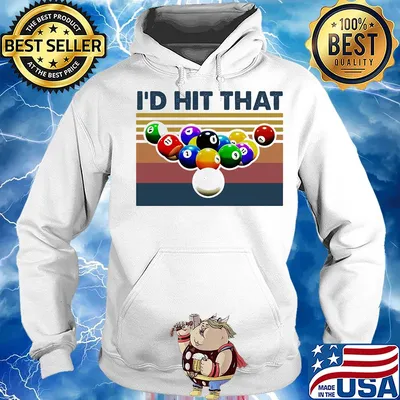 Billard I'd hit that vintage s Hoodie