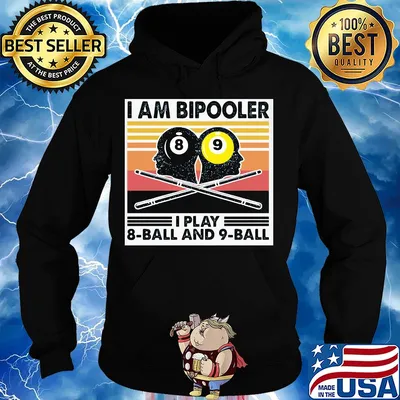 Billiard I am bipooler I play 8-ball and 9-ball vintage s Hoodie