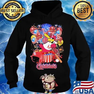 Bird st. Louis cardinals happy independence day mask soap firework balloon american flag s Hoodie
