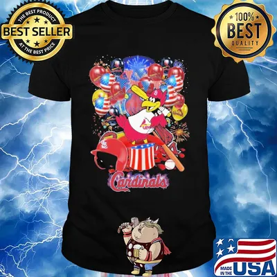 Bird st. Louis cardinals happy independence day mask soap firework balloon american flag shirt
