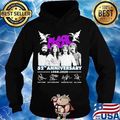 Black Sabbath 52th anniversary 1968 2020 signature s Hoodie