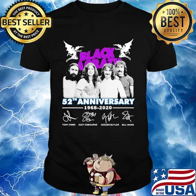 Black Sabbath 52th anniversary 1968 2020 signature shirt