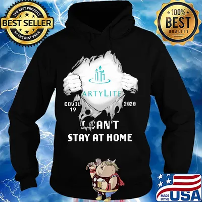 Blood inside partylite covid-19 2020 i can't stay at home shirt s Hoodie