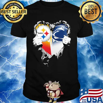 Blood inside pittsburgh steelers vs pennsylvania football heart shirt