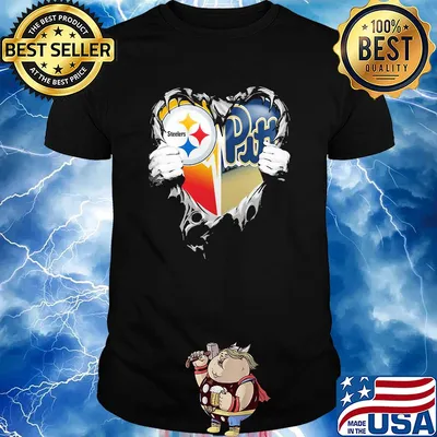 Blood inside pittsburgh steelers vs pittsburgh penguins football heart shirt