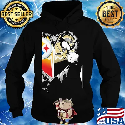Blood inside pittsburgh steelers vs pittsburgh penguins heart s Hoodie